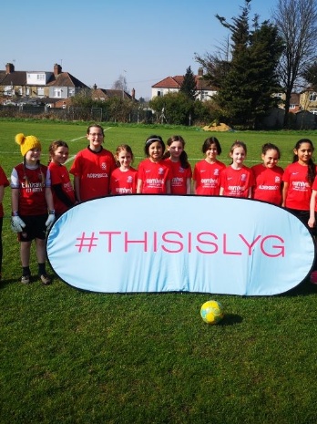YEAR 3/4 GIRLS AT THE LONDON YOUTH GAMES.​