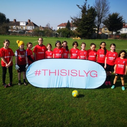 YEAR 3/4 GIRLS AT THE LONDON YOUTH GAMES.​