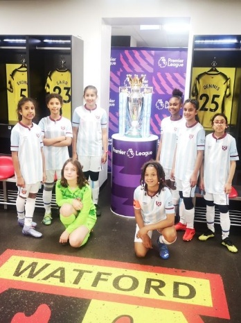 GIRL'S FOOTBALL TEAM PLAY AT PREMIER LEAGUE STADIUM!